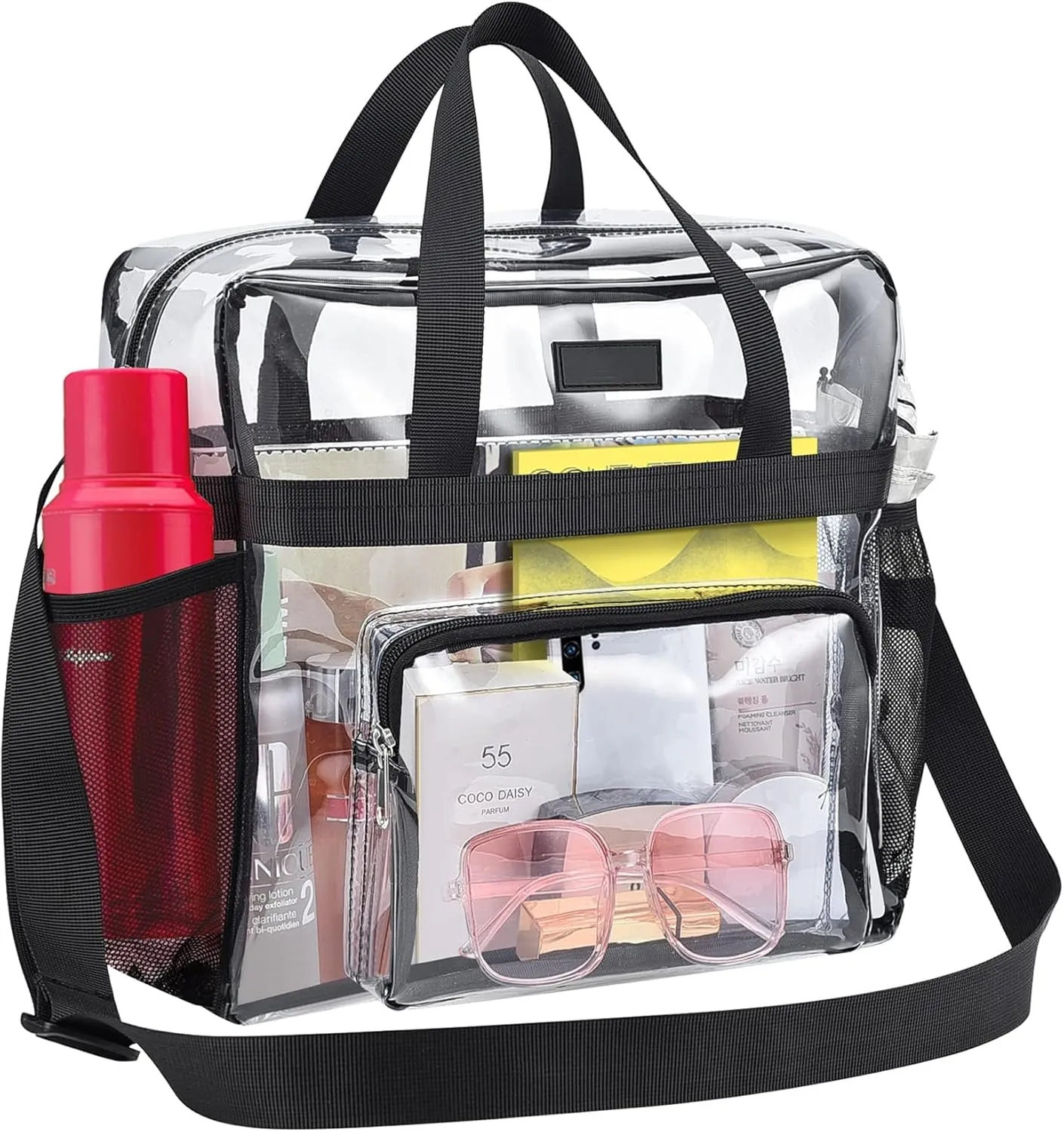 Bagenius Clear Bag Stadium Approved 12×6×12 Clear bag for Stadium Events Sports Concert Festival Work