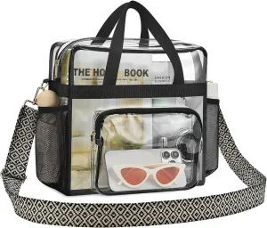 Bagenius Clear Bag Stadium Approved 12×6×12 Clear bag for Stadium Events Sports Concert Festival Work