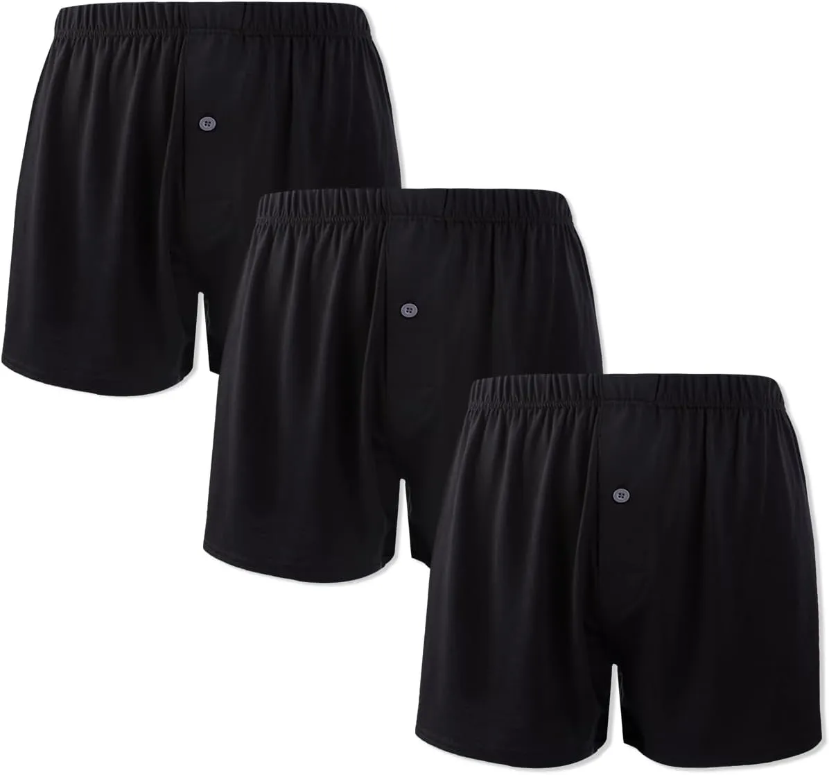 BAMBOO COOL Men's Boxers Short Boxer for Men Soft Comfortable Casual Breathable Underwear (3 Pack or 5 Pack)