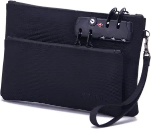 BARDOLPH Double Layer Money Bag With Lock - Accessories Pouch for Men & Women, Bank, Passports, Notary Supplies, Valuable Storage, Cash With Zipper