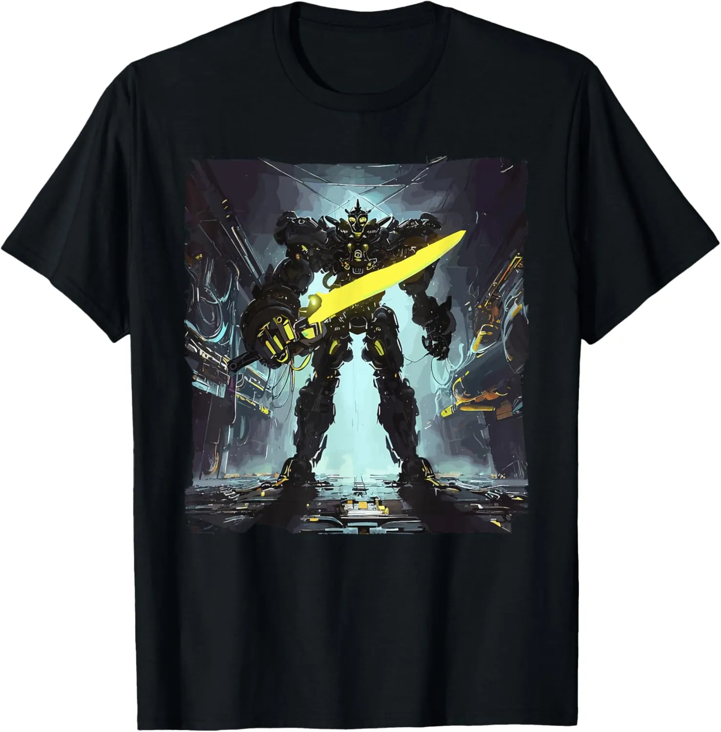 Battlemech Cyberpunk Sci-Fi Mech Warrior Sci-Fi Robot T-Shirt