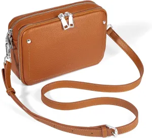 befen Genuine Leather Crossbody Bags for Women, Purses with Built in RFID Wallet Woman Camera Shoulder Bag Handbags