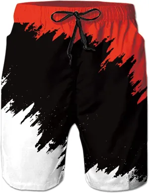 Belovecol Mens Swim Trunks Summer Cool Quick Dry Board Shorts Bathing Suit with Side Pockets Mesh Lining S-3XL