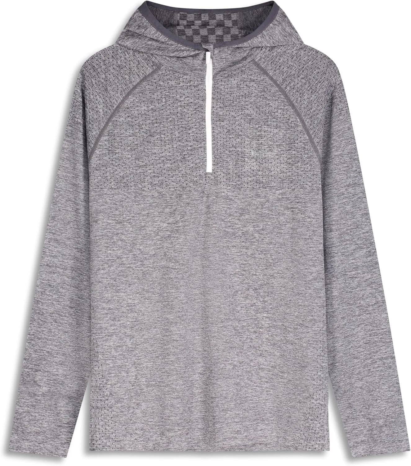 Ben Sherman Men's Quarter Zip Pullover Hooded Sweater – Lightweight, Casual, Work, Golf & Everyday Wear