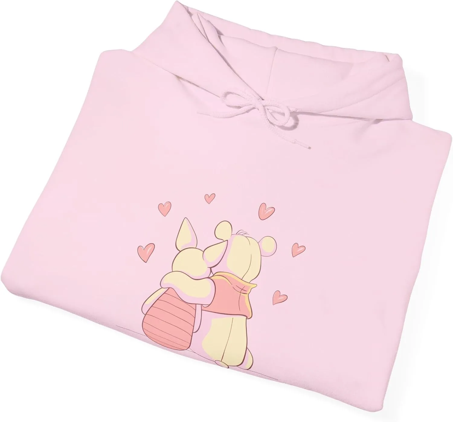 Best Buddies, Teddy Bear Valentine's Dropped Shoulder Hoodie Sweatshirt