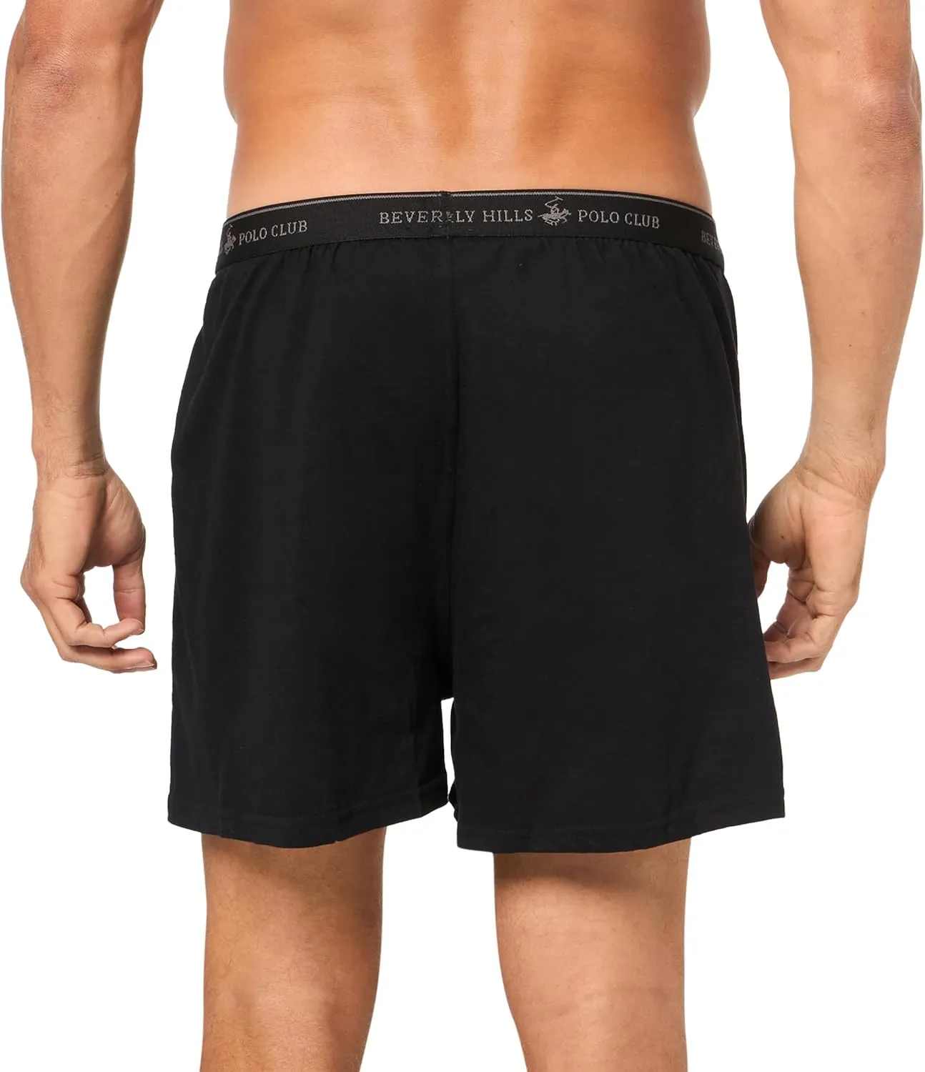Beverly Hills Polo Club Men's 4 Pack Comfort Knit Boxer Vibrant