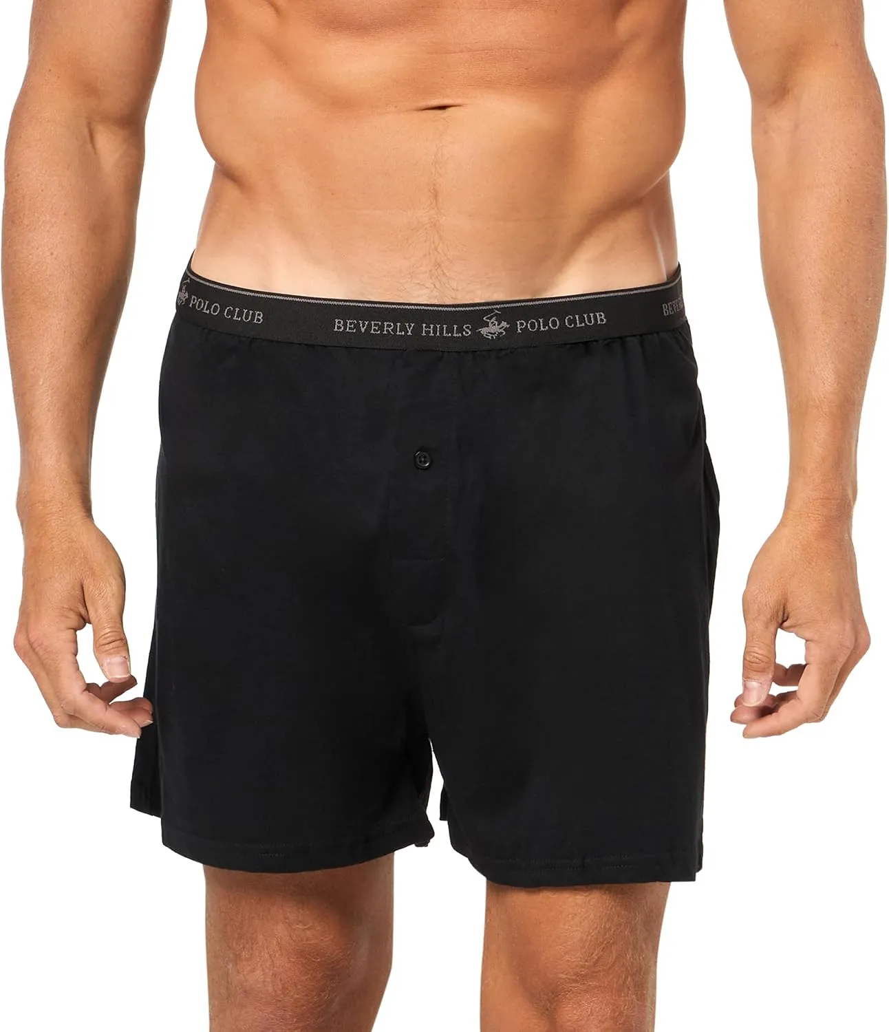 Beverly Hills Polo Club Men's 4 Pack Comfort Knit Boxer Vibrant