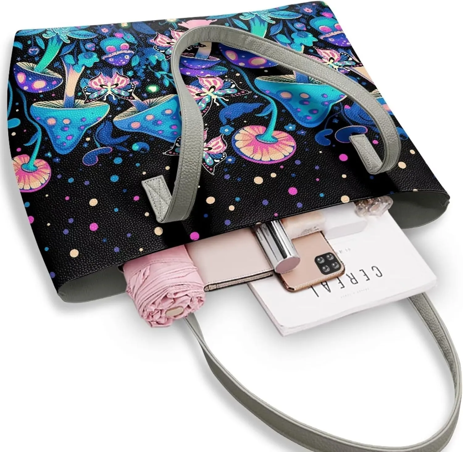 Big Capacity Women's Tote Satchel Handbag with Inner Pocket Top-handle Purse