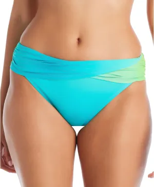 Bleu Rod Beattie Women's Cool Breeze Sarong Hipster Bikini Bottoms Deep Water 8