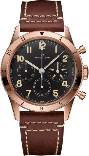 Breitling Mechanical-Hand-Wind AVI Ref 765. 1953 Limited Re-Edition Watch RB0920131B1X1