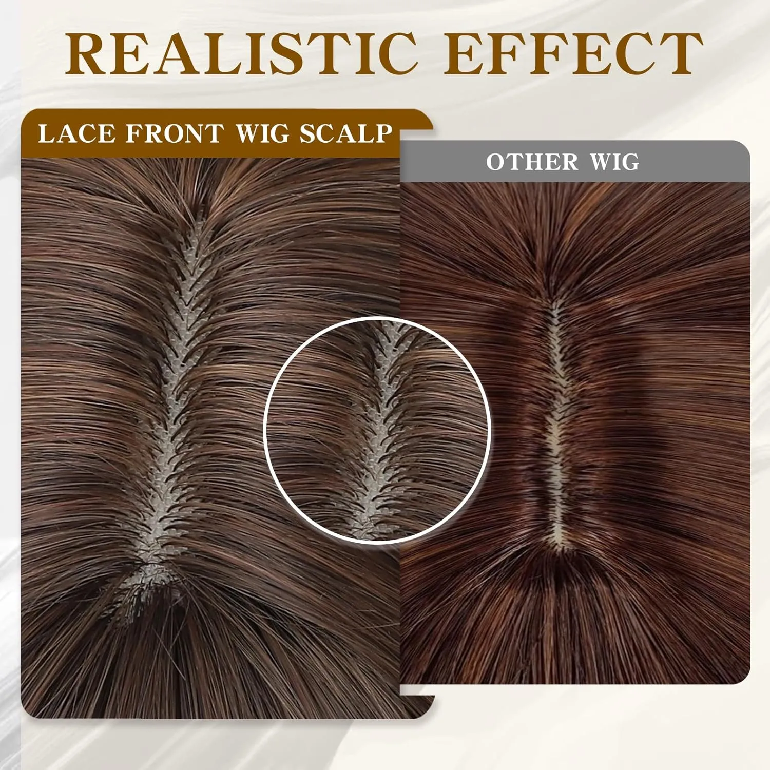 Brown Wigs With Bangs Short Wavy Wig for Women 14 Inch Brown with Highlight Curly Shoulder Length Bob Wigs Synthetic fiber Hair for Daily Party Use