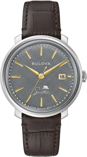 Bulova Men's Frank Sinatra 'The Best is Yet to Come' 3-Hand Swiss Automatic Date Watch, 42-Hour Preserve, Sapphire Crystal