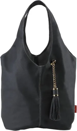 BURGAN Magnus Hobo Bag | Handmade Genuine Suede and Vegan Faux Leather Handbags