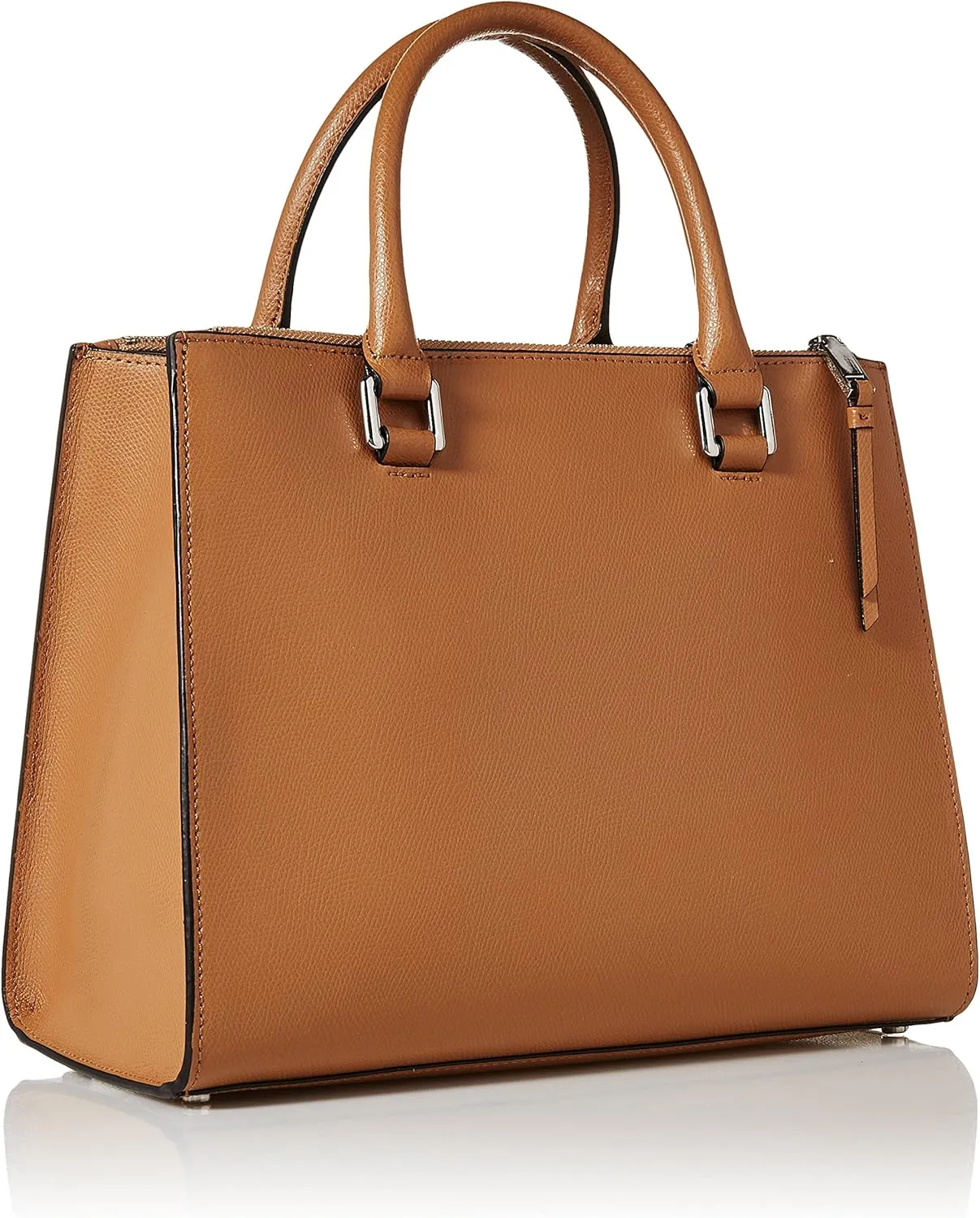 Calvin Klein Logan Mercury Leather Satchel