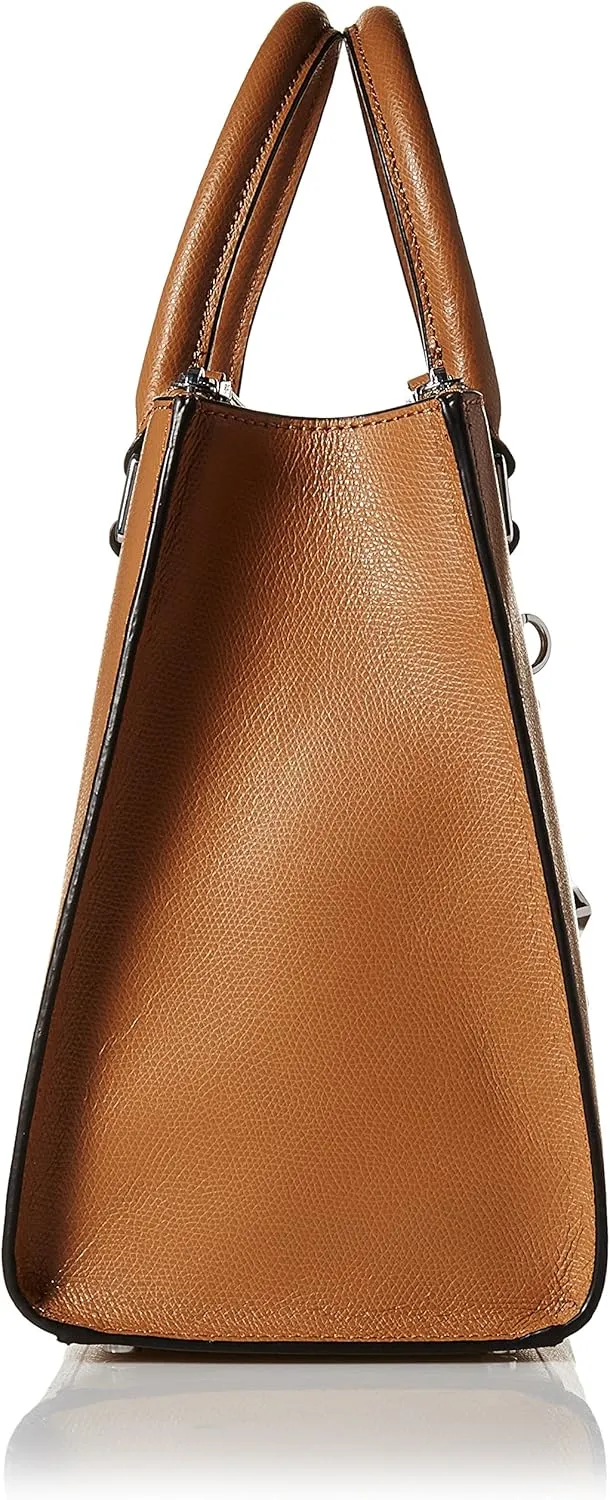 Calvin Klein Logan Mercury Leather Satchel