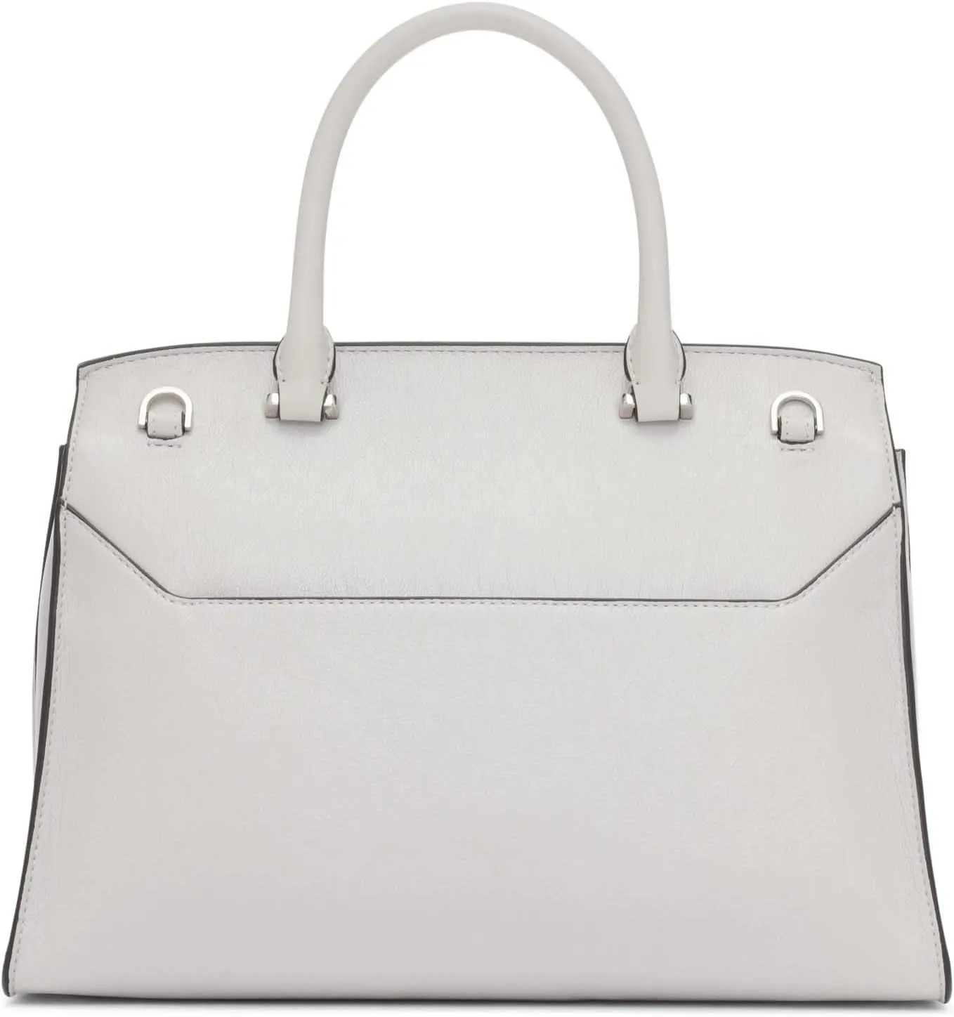 Calvin Klein Women's Becky Turn Lock Satchel – 2 in 1, Vegan Leather, 3 Pockets