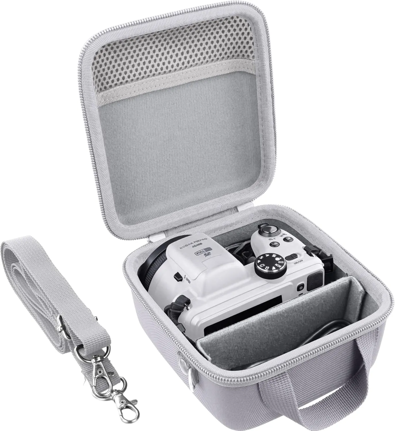Camera Case Compatible with KODAK PIXPRO AZ405/AZ425/AZ255/AZ401/AZ528 Digital Camera Vlogging Camera,White Case