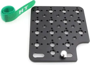 Camera Cheese Plate Side Mounting for ARRI Alexa Mini LF Teradek Vaxis Rig Follow Focus Motor with 3/8" 1/4" Thread (Black)