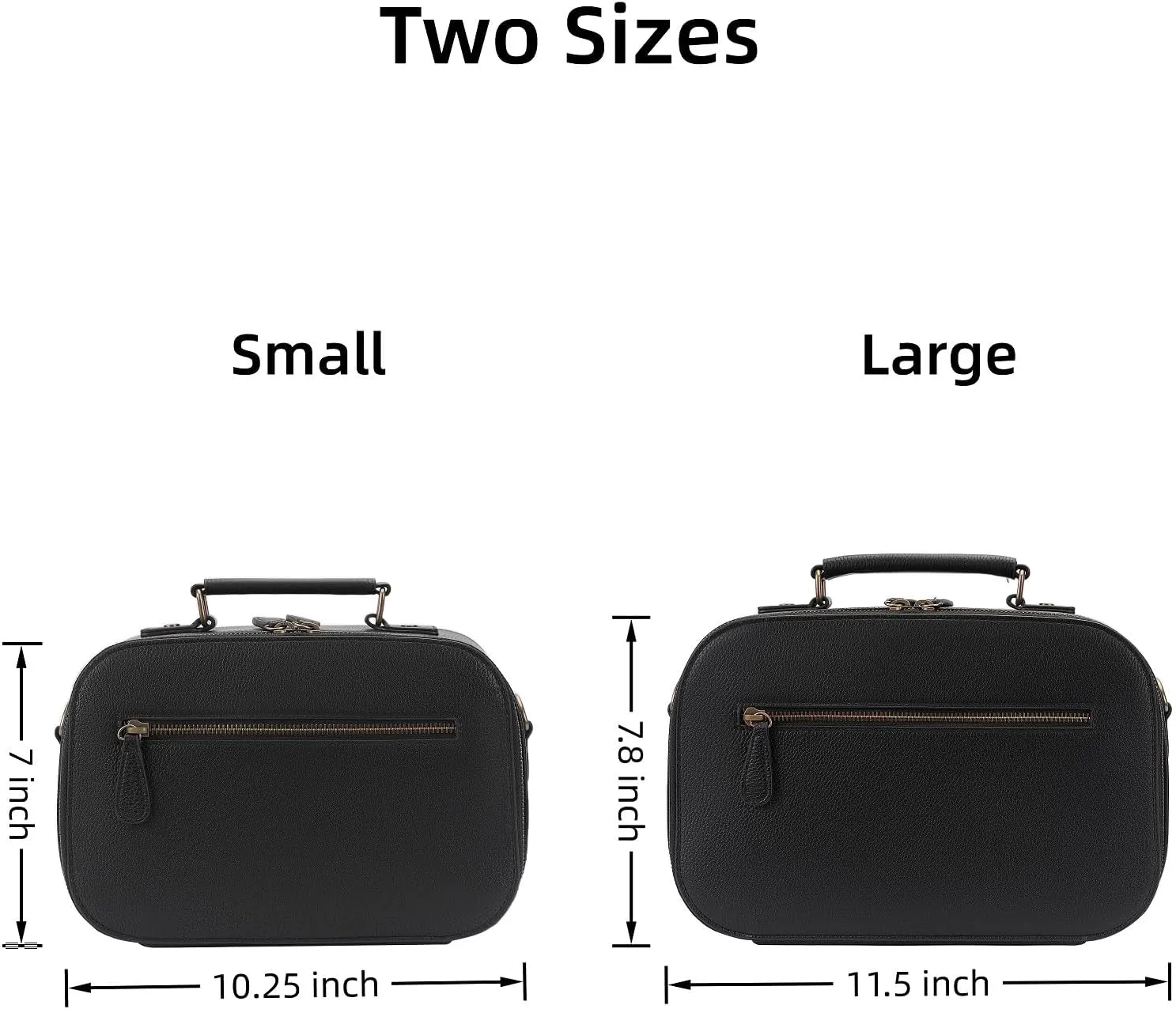 Camera Sling Bag, Waterproof PU Leather Crossbody Camere Bag for Photographers, Small Shockproof Case with Removable Dividers for DSLR/SLR/Mirrorless, 5L Black