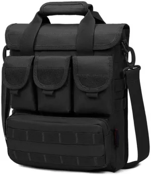 CamGo Tactical Briefcase for 12 inch Laptops Heavy Duty Military Shoulder Messenger Bag Mens Handbag