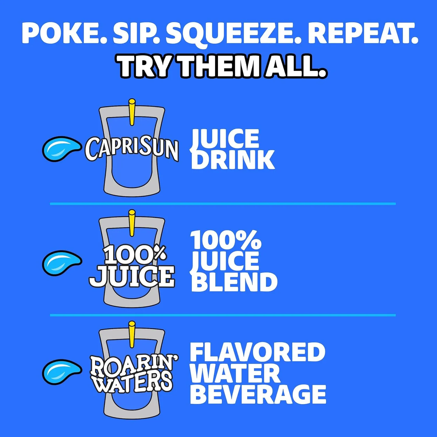 Capri Sun Fruit Punch Ready-to-Drink Juice (40 Pouches, 4 Boxes of 10)