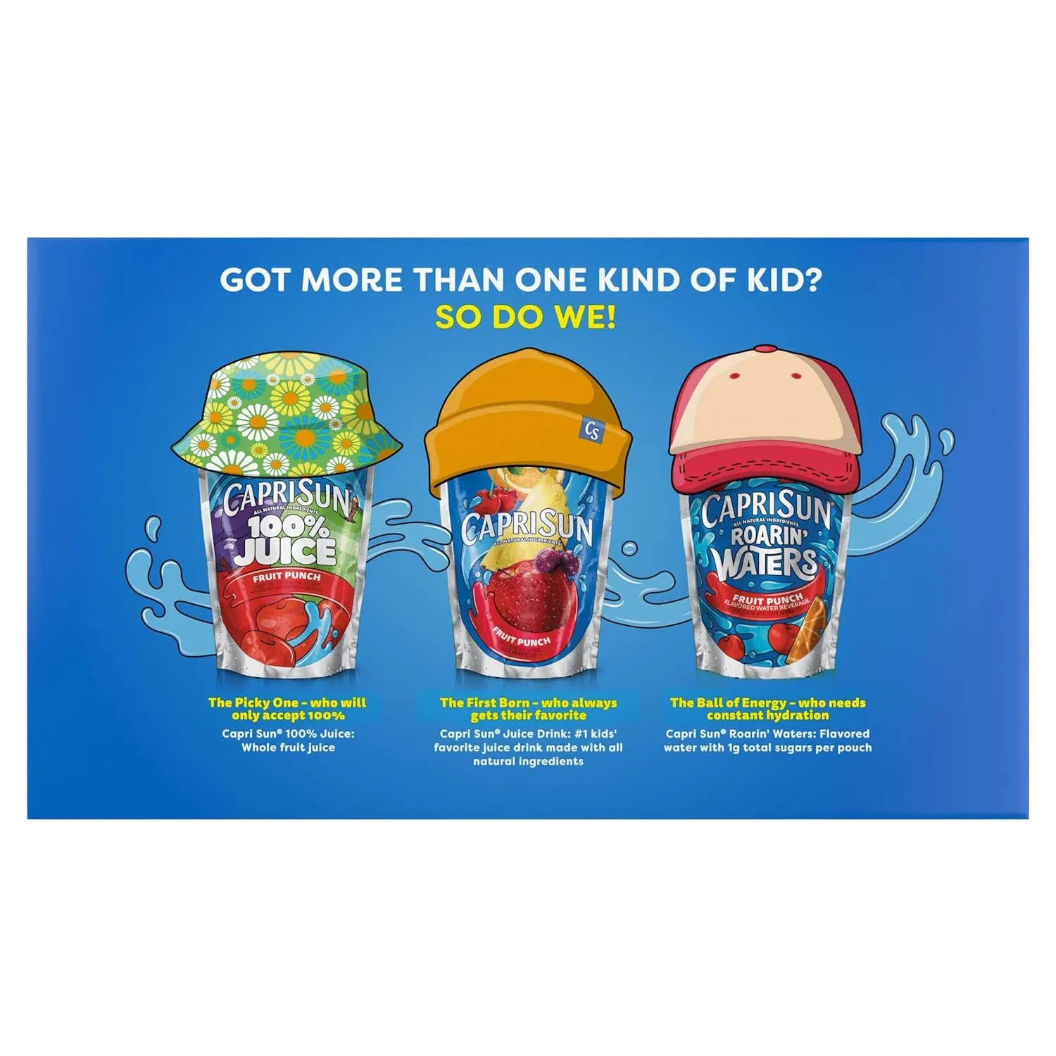 Capri Sun Fruit Punch Ready-to-Drink Juice (40 Pouches, 4 Boxes of 10)