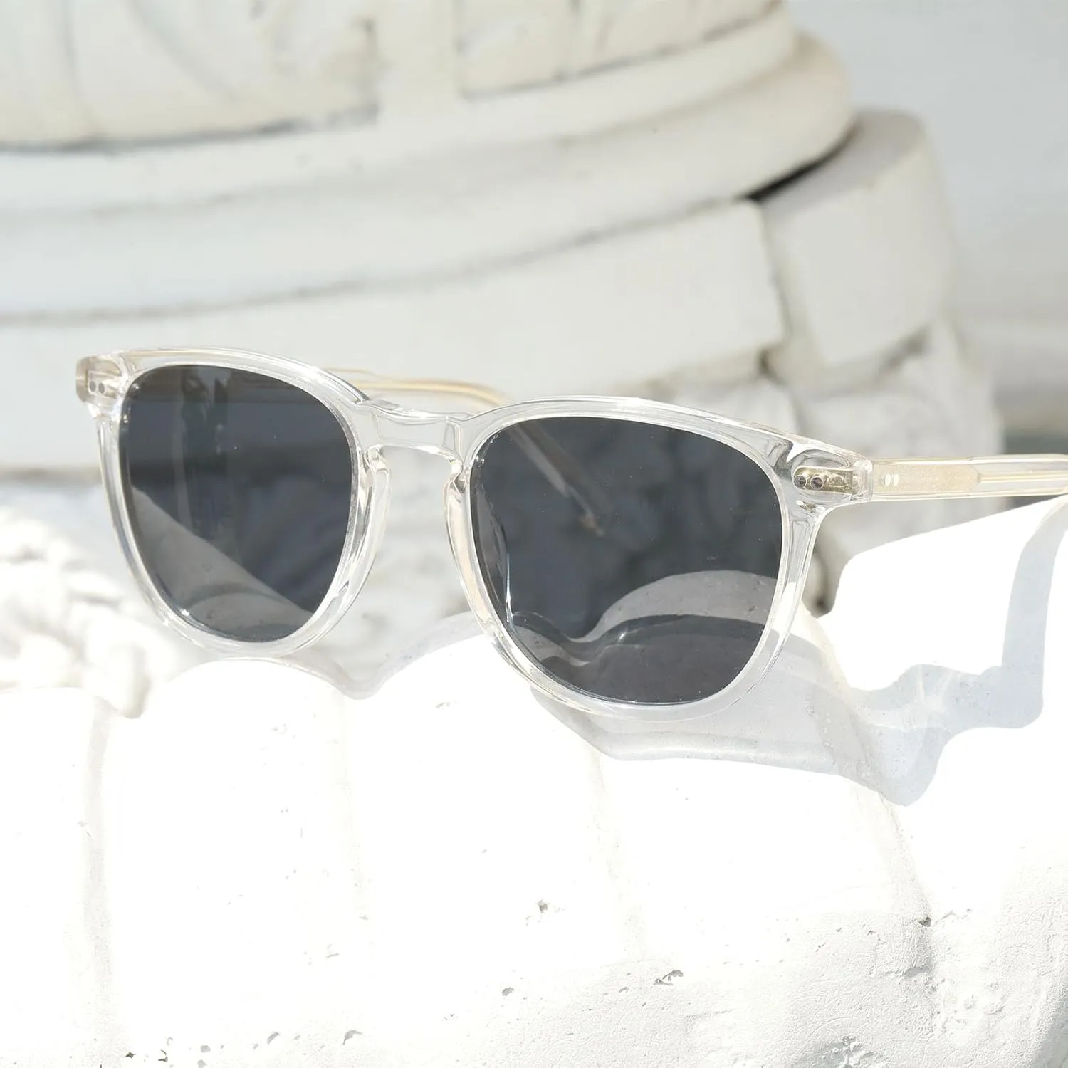 CARFIA Retro Cool Acetate Polarized Sunglasses for Men UV Protection, Outdoor Fashion Driving Eyewears Male Square Sunnies