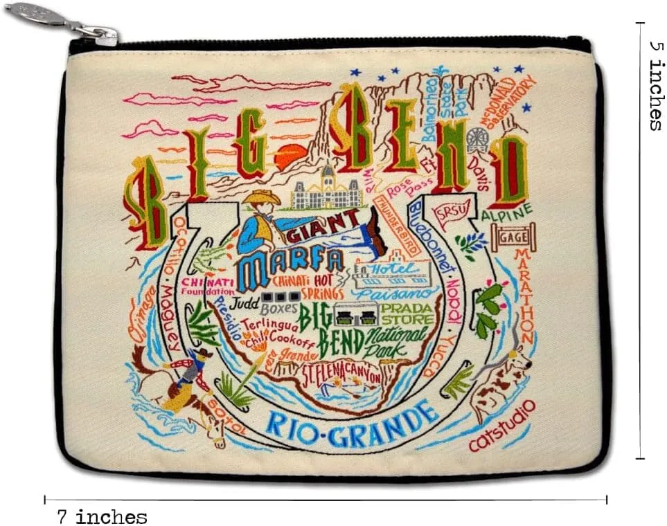 catstudio Big Bend Zip Pouch - Natural | 5" x 7"