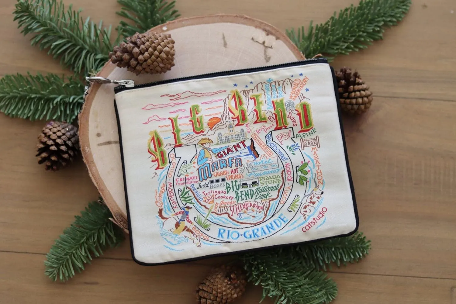 catstudio Big Bend Zip Pouch - Natural | 5" x 7"