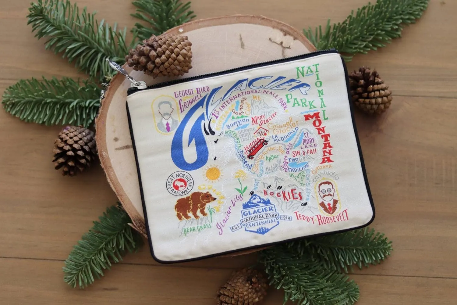 catstudio Glacier Zip Pouch - Natural | 5" x 7"