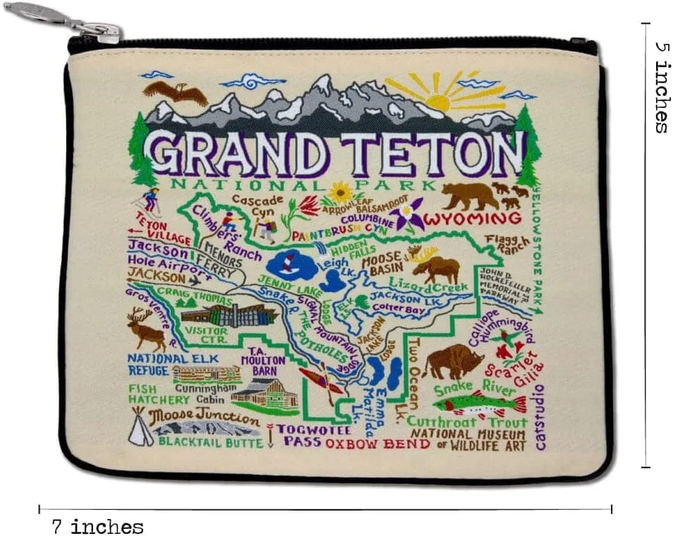 catstudio Grand Teton Zip Pouch - Natural | 5" x 7"