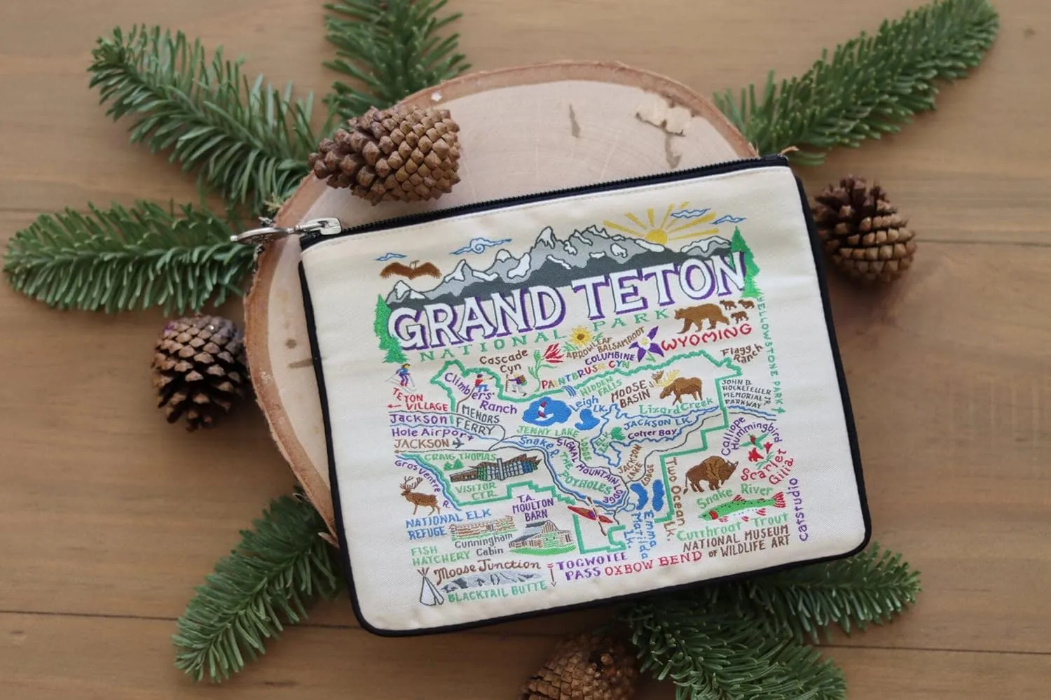 catstudio Grand Teton Zip Pouch - Natural | 5" x 7"