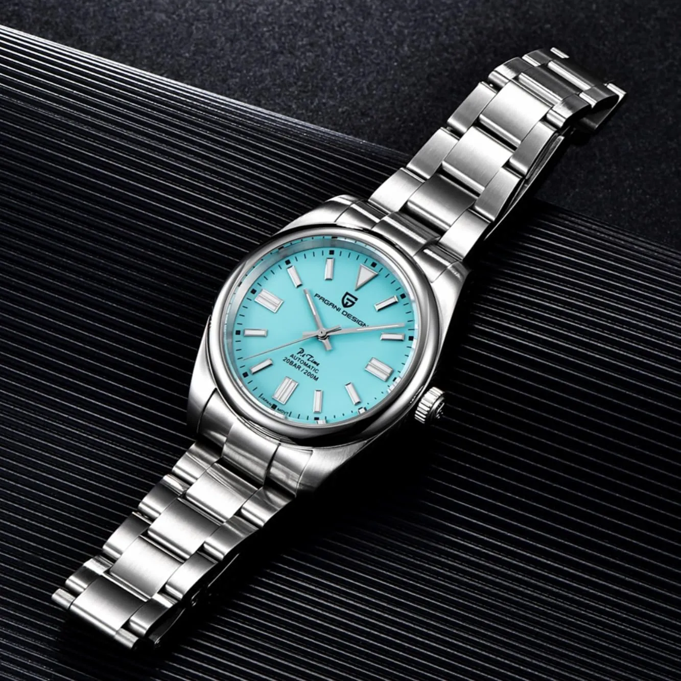 CEYADG Pagani Design Watches for Men Automatic Mechanical GMT 42mm Sport Waterproof Stainless Steel Sapphire Glass Wrist Watch