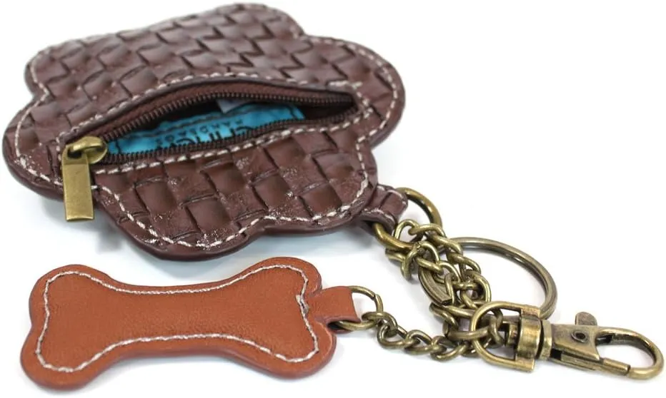 CHALA Charming Flap and Zipper Cross-Body Purse or Shoulder Handbag with Keyfob -Teal