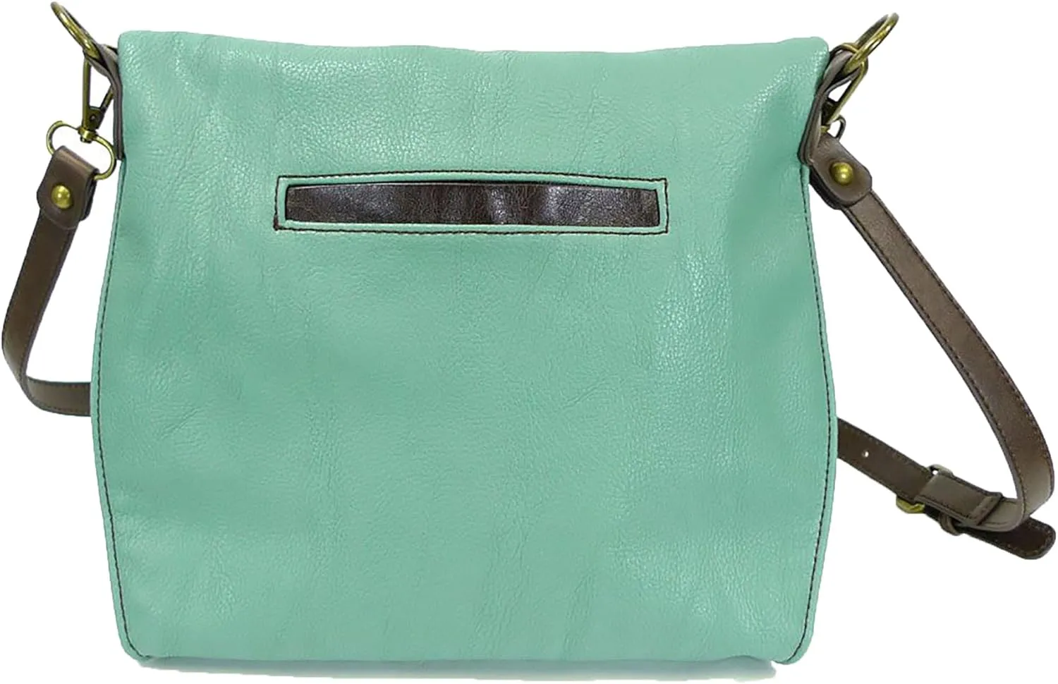 Chala Charming Teal Crossbody Bag With Flap Top and Zipper or Shoulder Handbag