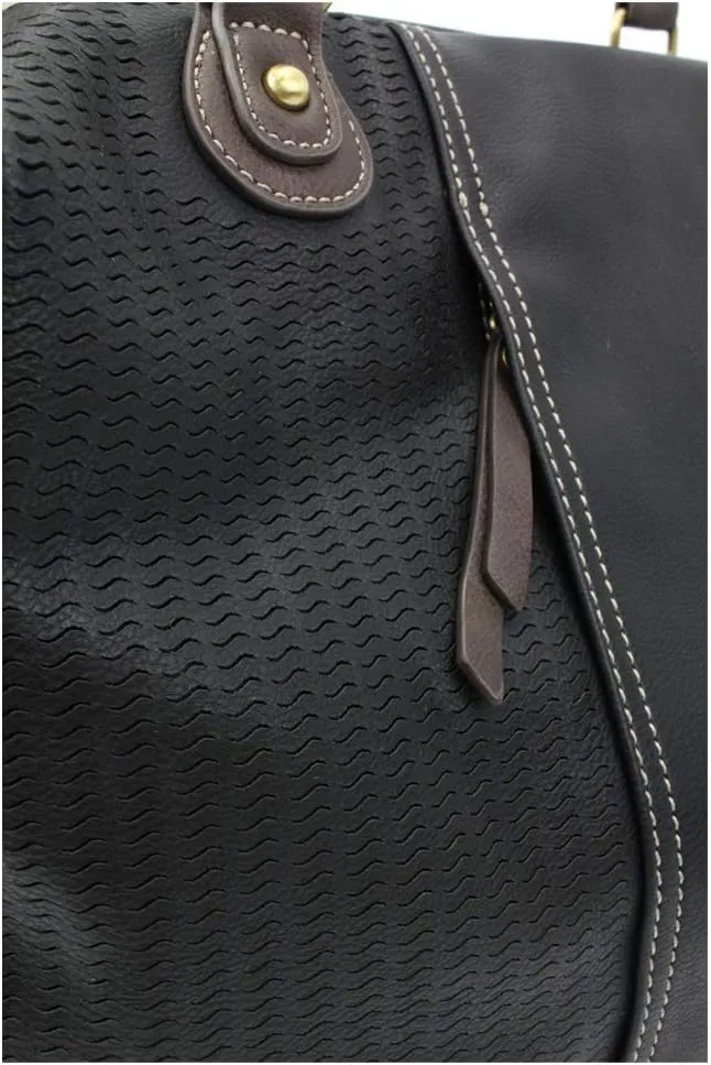 CHALA Handbags Charming Crossbody or Shoulder Convertible Large Chala Purse - BLACK