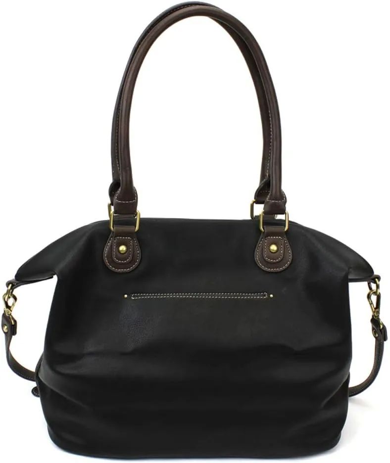 CHALA Handbags Charming Crossbody or Shoulder Convertible Large Chala Purse - BLACK