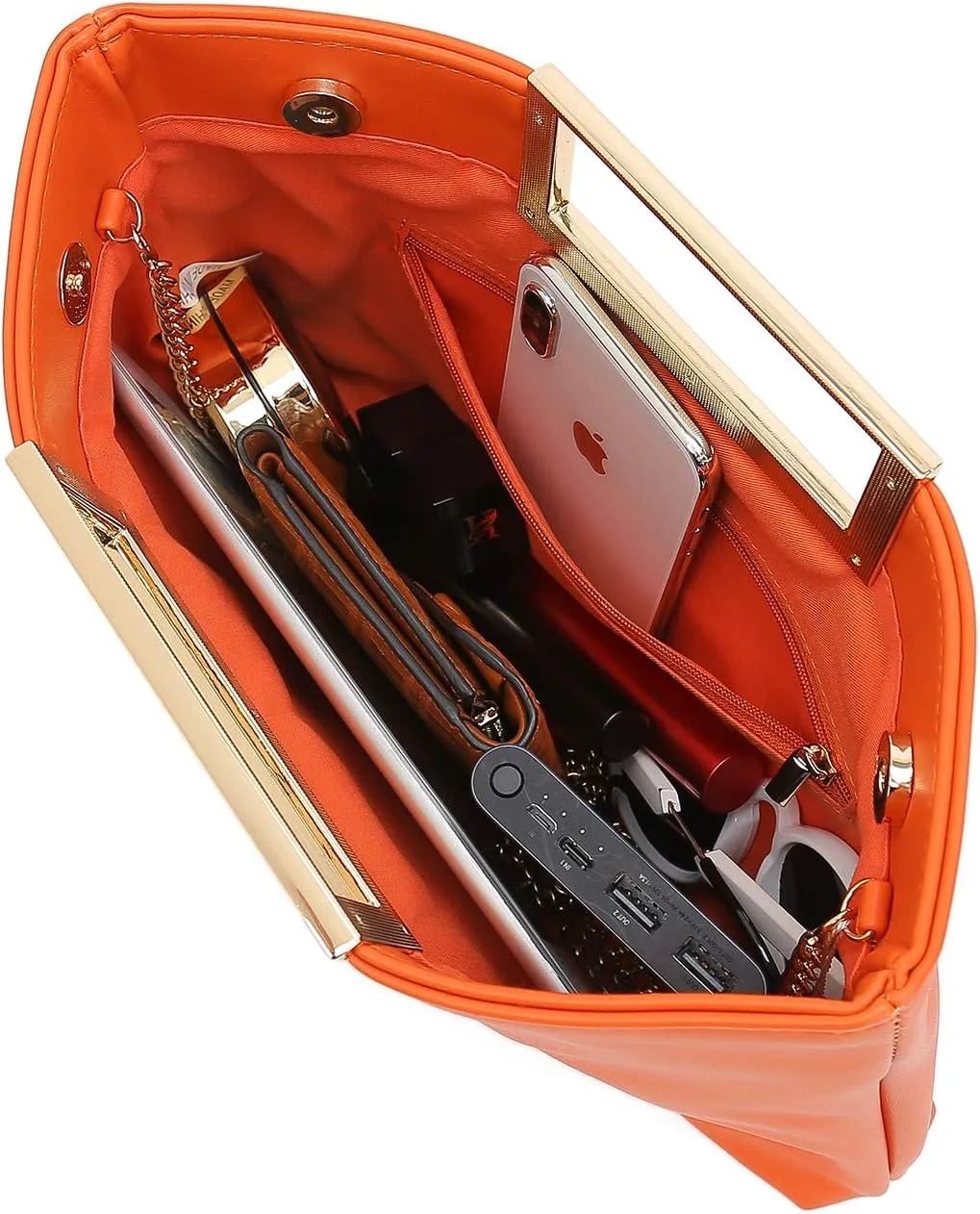 CHARMING TAILOR Fashion PU Leather Handbag Stylish Women Convertible Clutch Purse