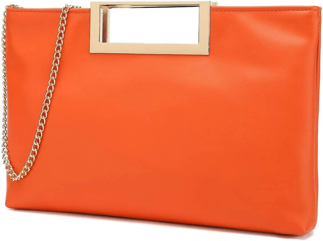 CHARMING TAILOR Fashion PU Leather Handbag Stylish Women Convertible Clutch Purse