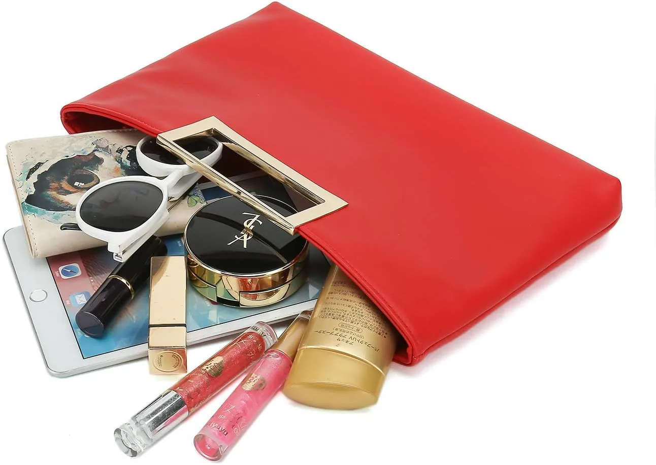 CHARMING TAILOR Fashion PU Leather Handbag Stylish Women Convertible Clutch Purse