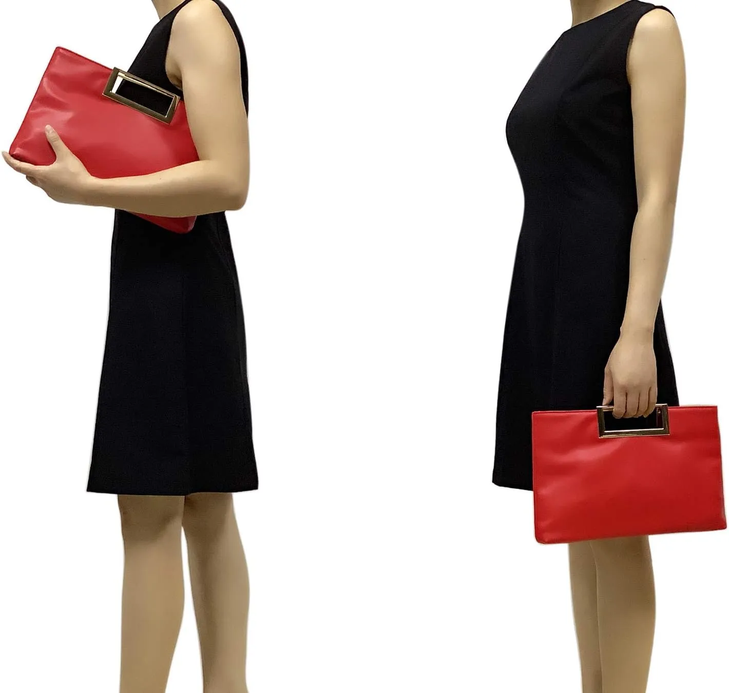 CHARMING TAILOR Fashion PU Leather Handbag Stylish Women Convertible Clutch Purse
