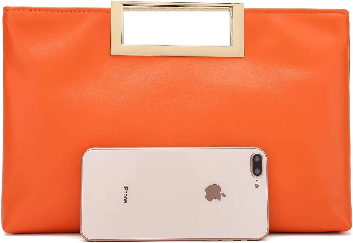 CHARMING TAILOR Fashion PU Leather Handbag Stylish Women Convertible Clutch Purse