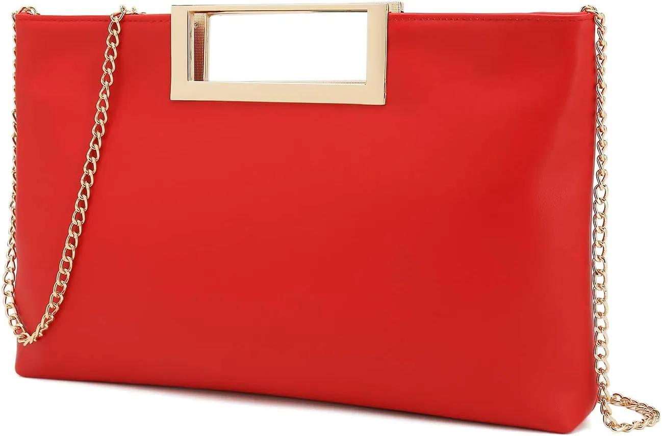 CHARMING TAILOR Fashion PU Leather Handbag Stylish Women Convertible Clutch Purse