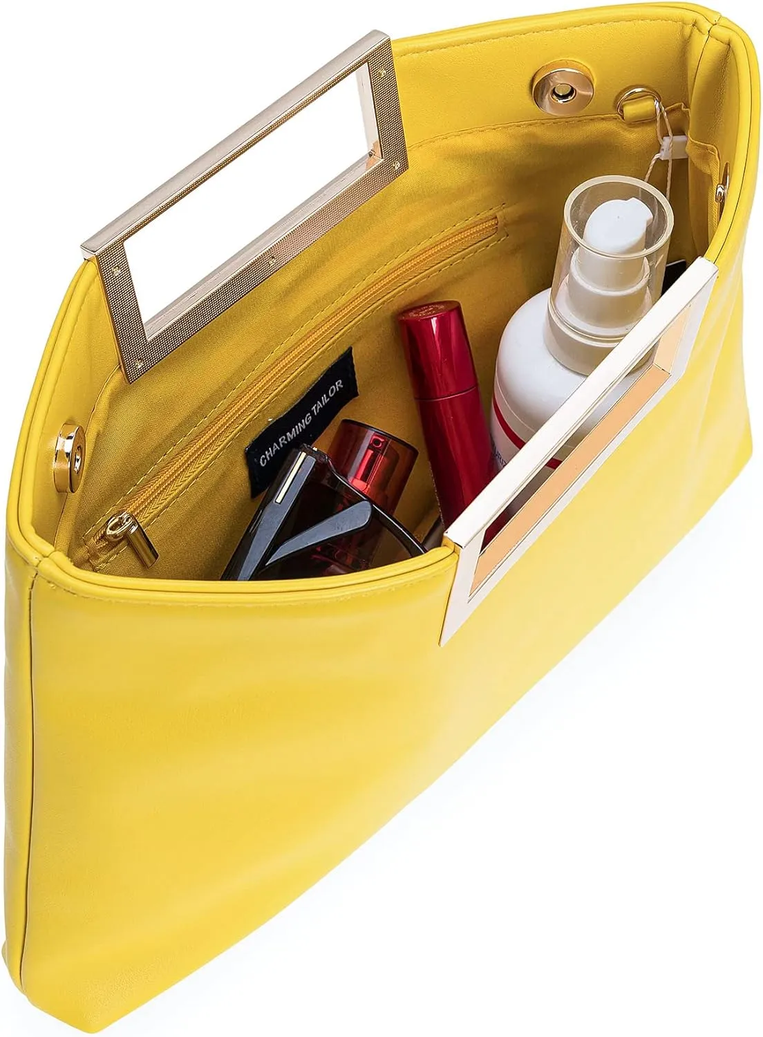 CHARMING TAILOR Fashion PU Leather Handbag Stylish Women Convertible Clutch Purse
