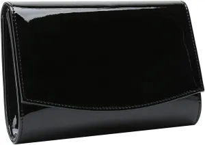 CHARMING TAILOR Patent Leather Flap Clutch Classic Elegant Evening Bag Chic Dress Purse