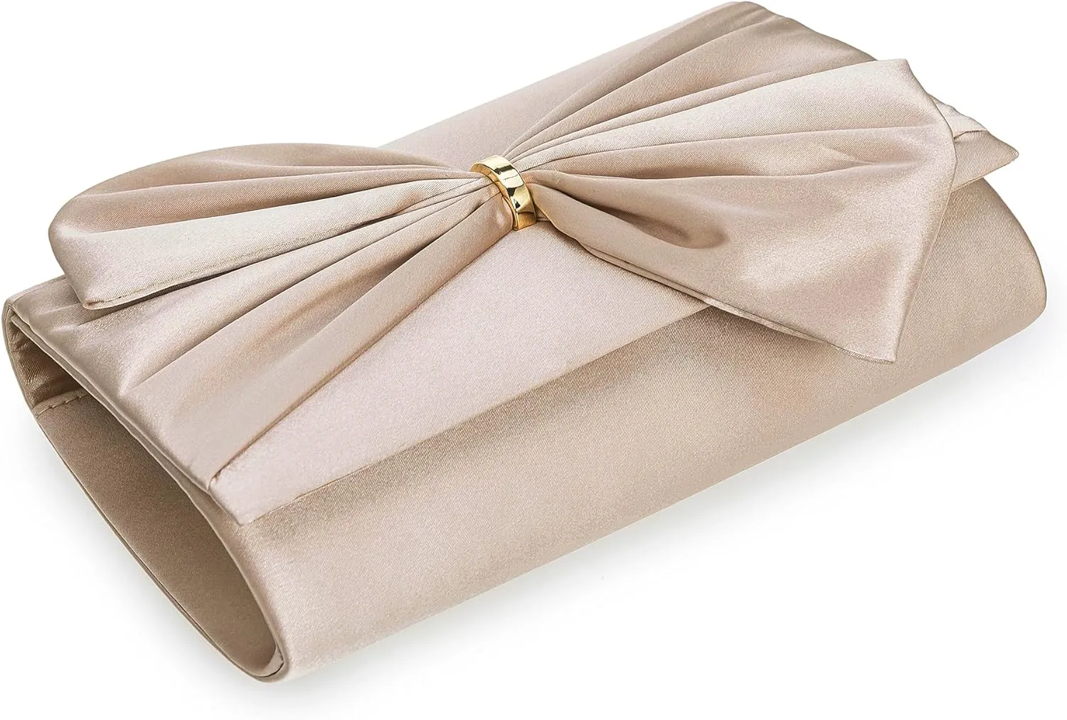 CHARMING TAILOR Satin Bow Formal Bag Women Evening Purse Elegant Clutch Handbag Wedding/Prom/Party