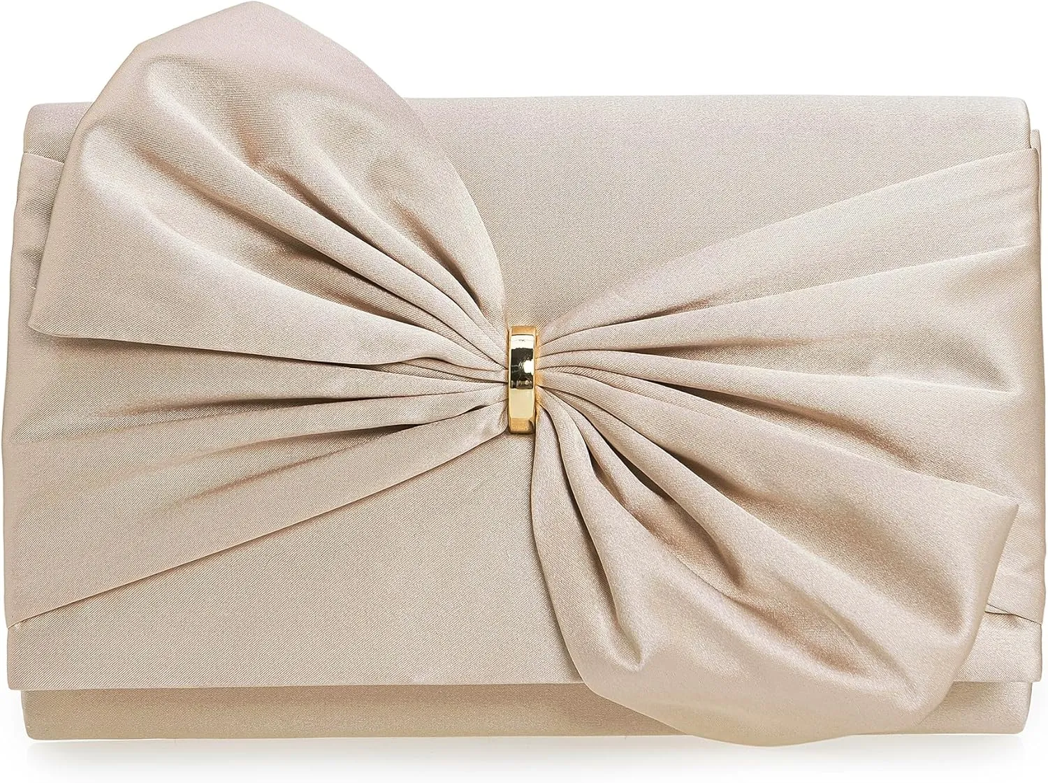 CHARMING TAILOR Satin Bow Formal Bag Women Evening Purse Elegant Clutch Handbag Wedding/Prom/Party