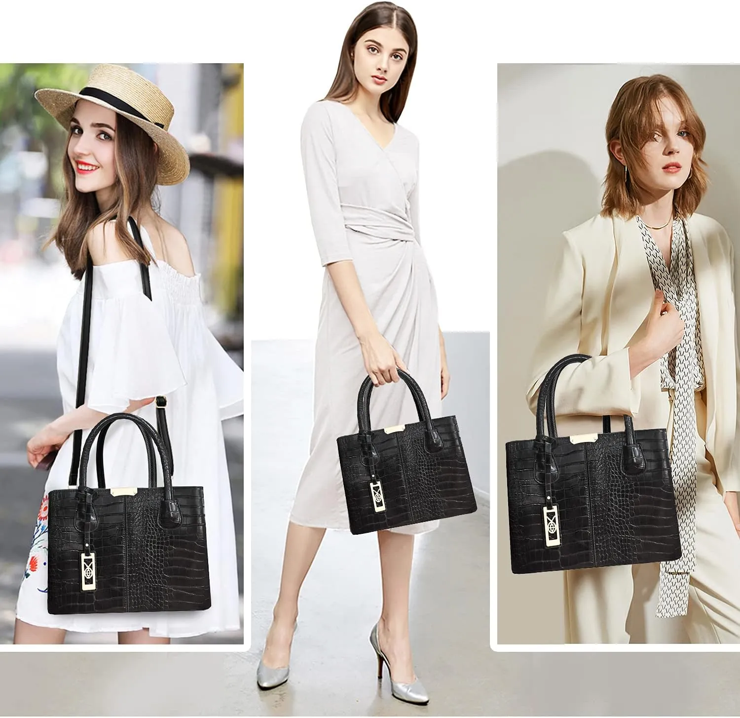 CHICAROUSAL Purses and Handbags for Women Leather Crossbody Bags Women's Tote Shoulder Bag