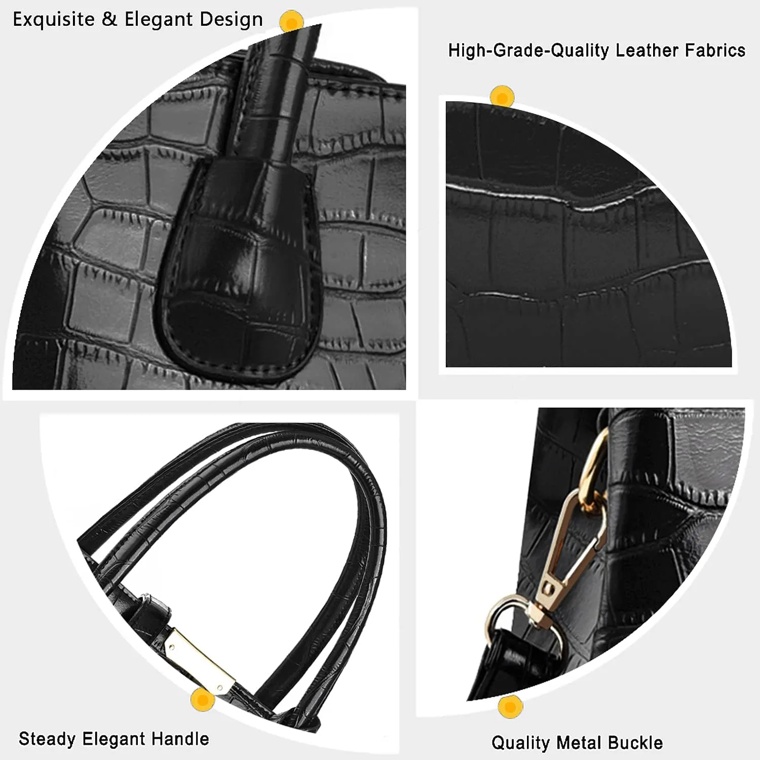 CHICAROUSAL Purses and Handbags for Women Leather Crossbody Bags Women's Tote Shoulder Bag