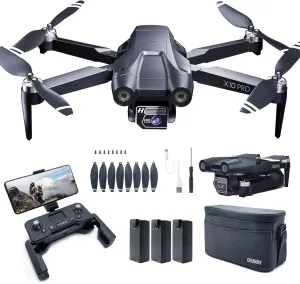 CHUBORY X10 PRO GPS Drone with Camera for Adults 4K UHD, 90 Min Long Flight Time,3280 FT Long Control Range, Auto Return, Follow Me, Brushless Motor, 5G FPV RC X10 PRO-US-250414-2